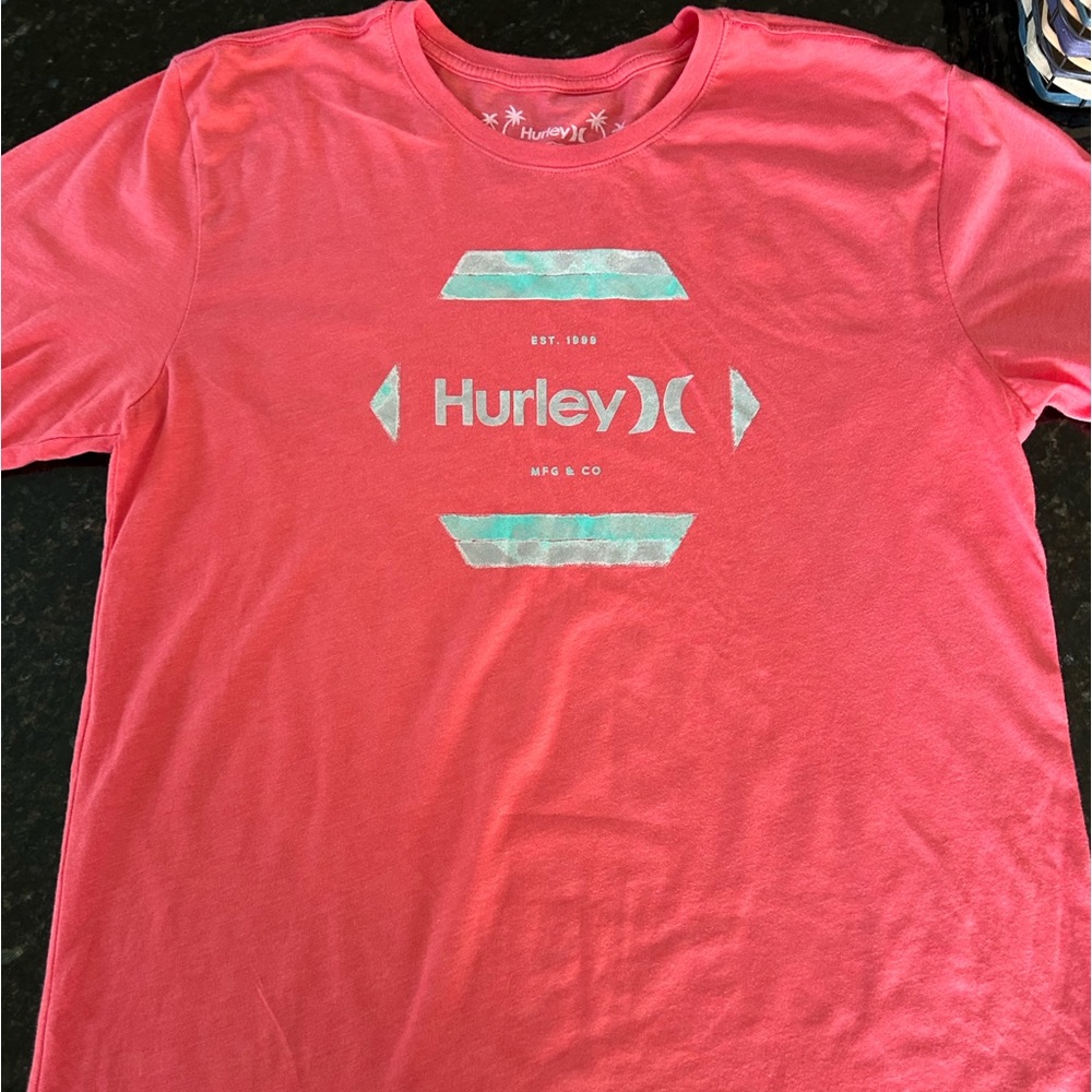 3/$15: Hurley Pink Tee- Adult Large